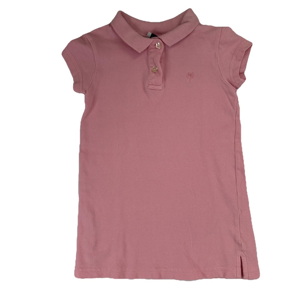 Lilly Pulitzer Toddler Girls Pink‎ Vintage Polo Short Sleeve Shirt Dress Logo 4T